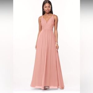 Azazie Maren dress - color Roseette size A6 ( no alterations done )